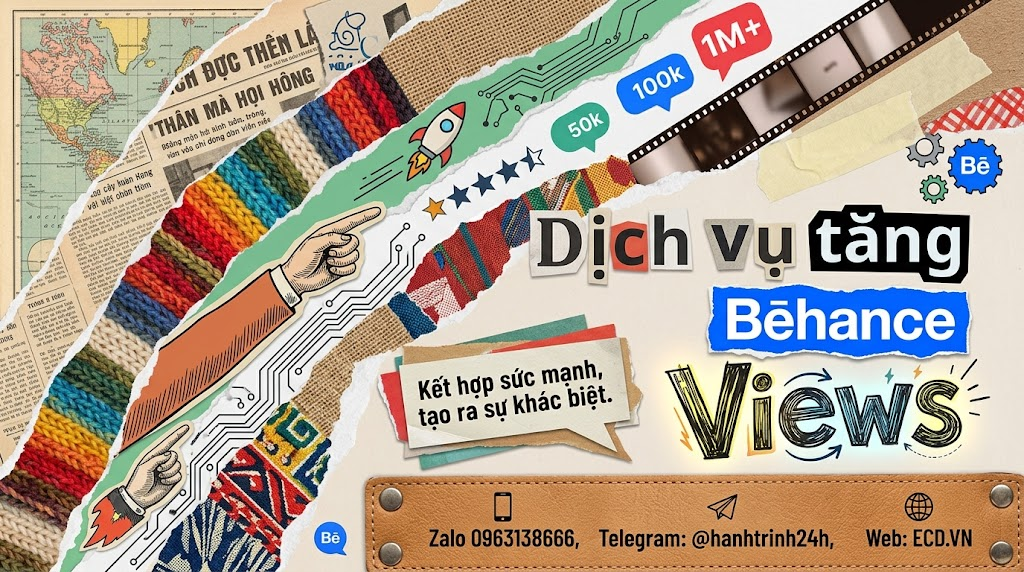 dịch vụ tăng behance views rẻ project behance