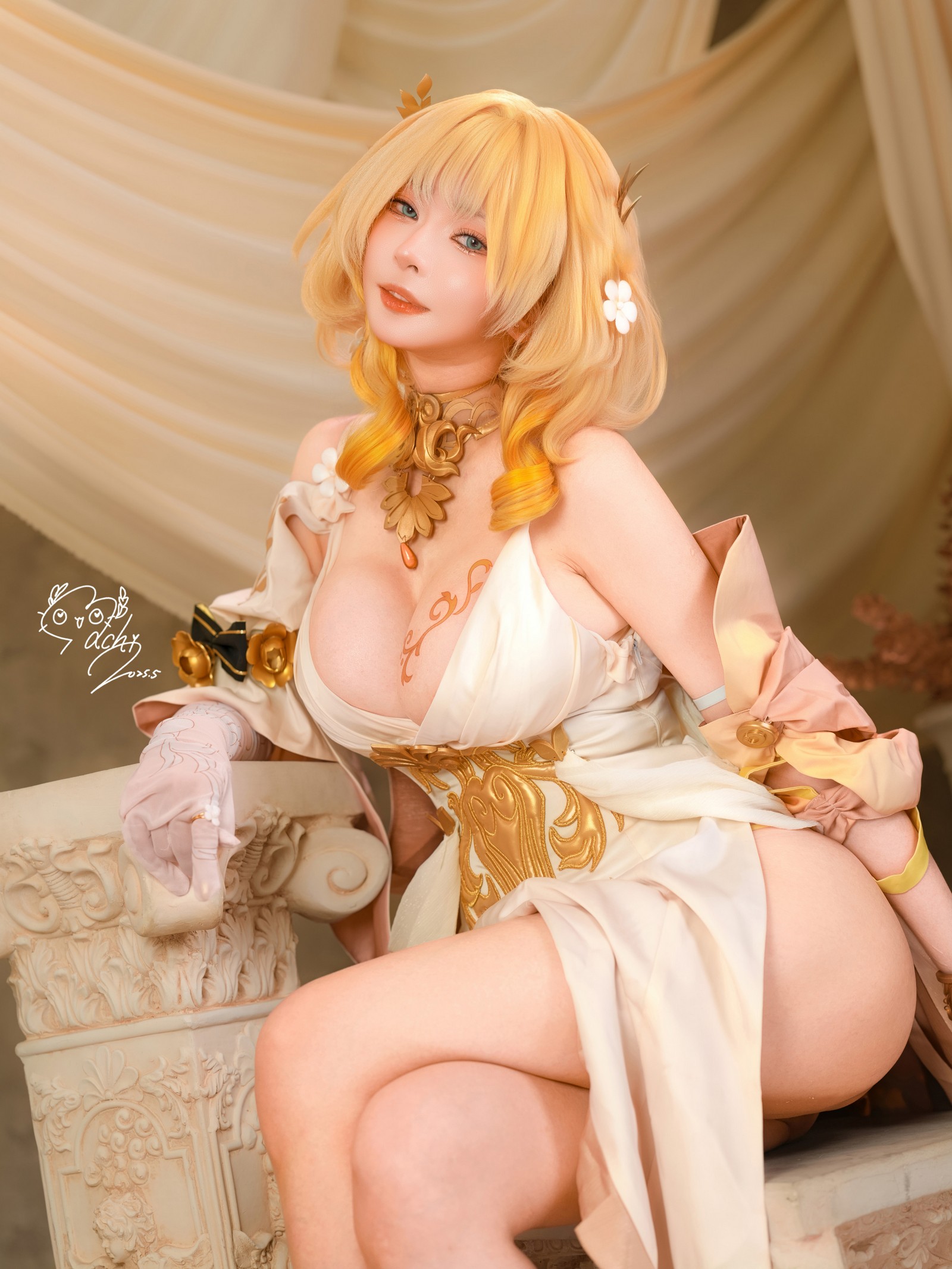 Machi马吉 Aglaea 角色写真集｜高质量Cosplay高清图包（106P-173.3M）插图9