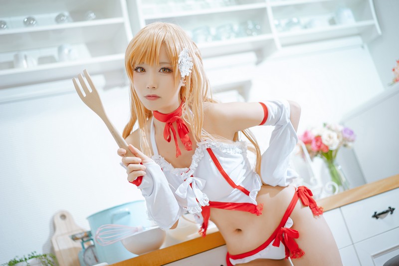 切切Celia 亚丝娜内衣 Asuna Cosplay 写真图集 93P插图5
