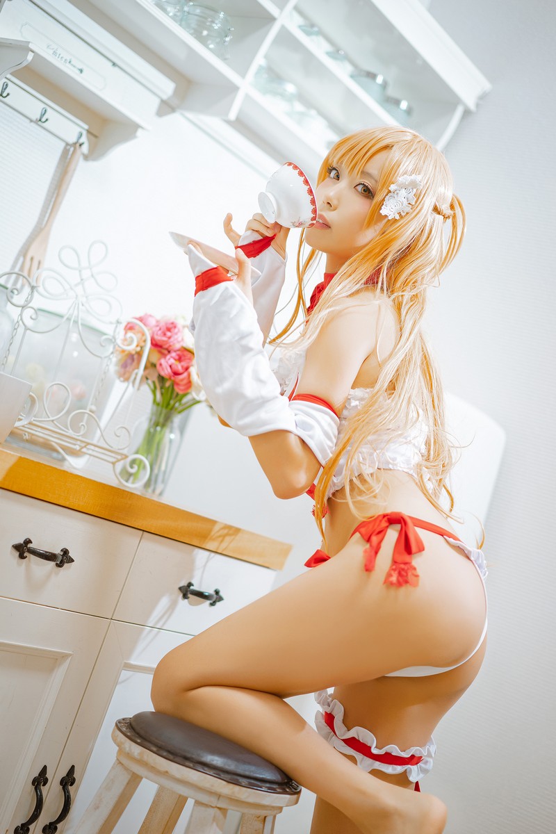 切切Celia 亚丝娜内衣 Asuna Cosplay 写真图集 93P插图3