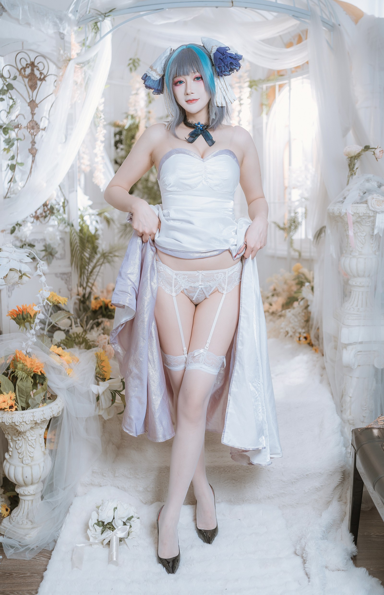 兔胖胖min – 碧蓝航线 柴郡 礼服 Cosplay 高清写真集（40P-674.7MB）插图6