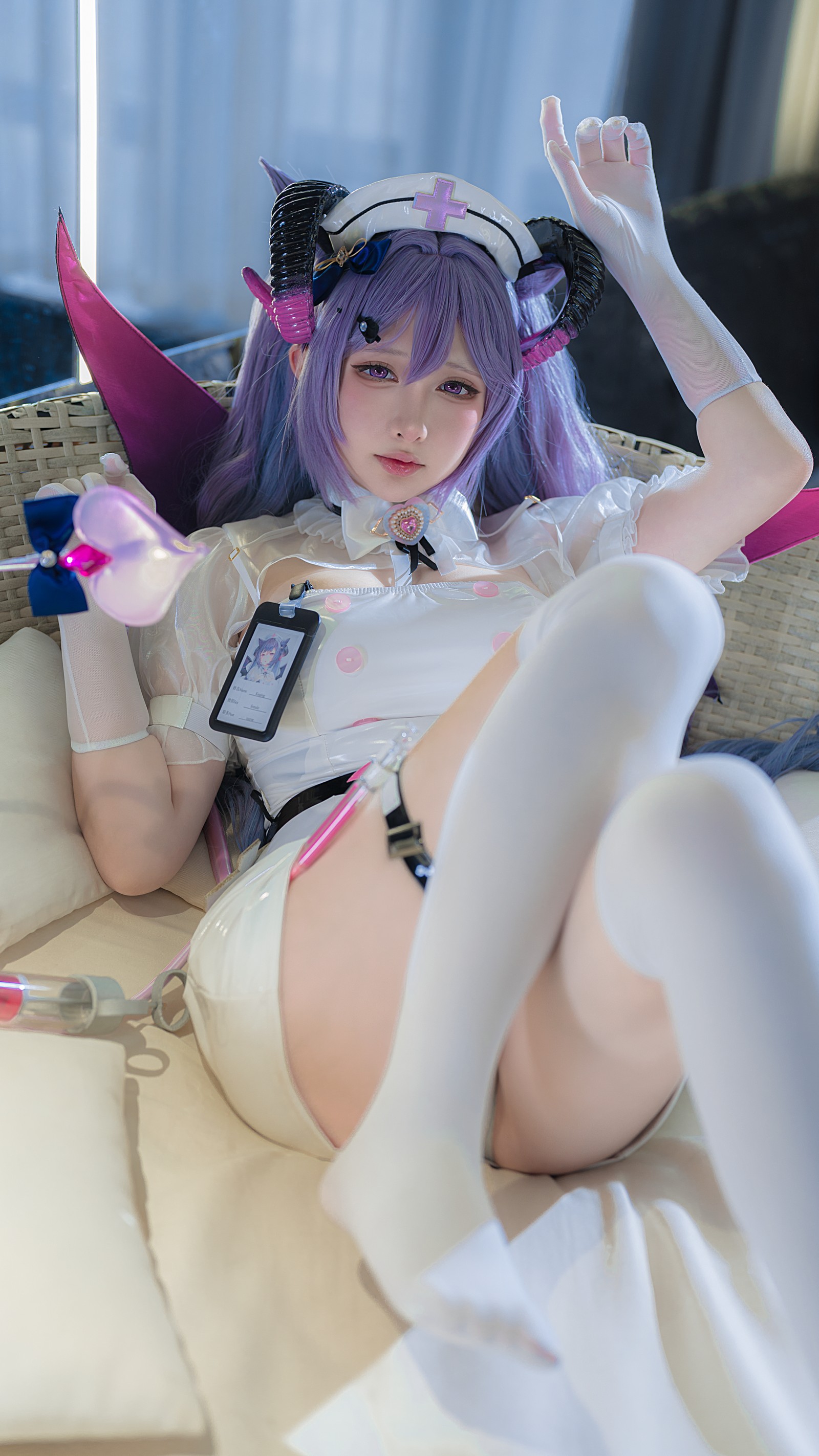 樱梨梨 刻晴 魅魔护士 Cosplay 写真＋视频合集｜角色还原高清图集（30P｜383MB）插图6