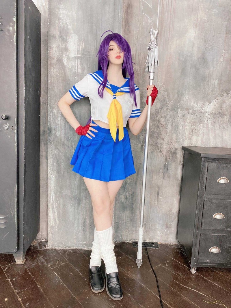 Alina Becker 关羽 Kanu Unchou Cosplay 一骑当千角色写真【59P-23.7M】插图6