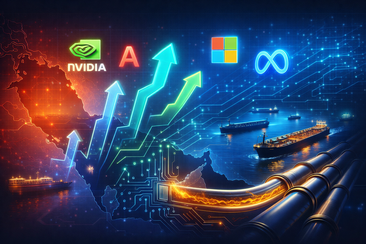 Tech stocks em festa: Alphabet, Nvidia e Microsoft lideram rali após cessar-fogo Irã