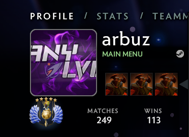 Buy an account 5410 Solo MMR, 0 Party MMR
