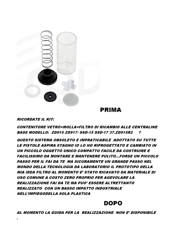 KIT MODIFICATO RIPROGETTATO DEL FILTRO