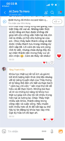 Phản hồi học viên