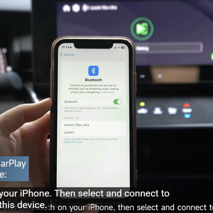 iPhone Bluetooth-Einstellung aktiviert für die Kopplung mit Carlinkit Ultra