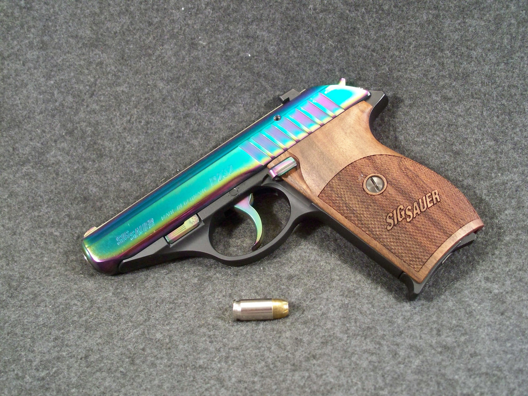 Sig P232 Rainbow Titanium