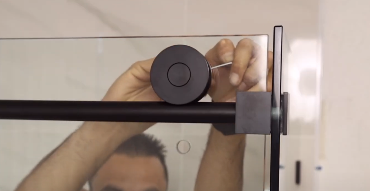 KOBIWORKS How to Adjust Wheels Rollers Shower Door