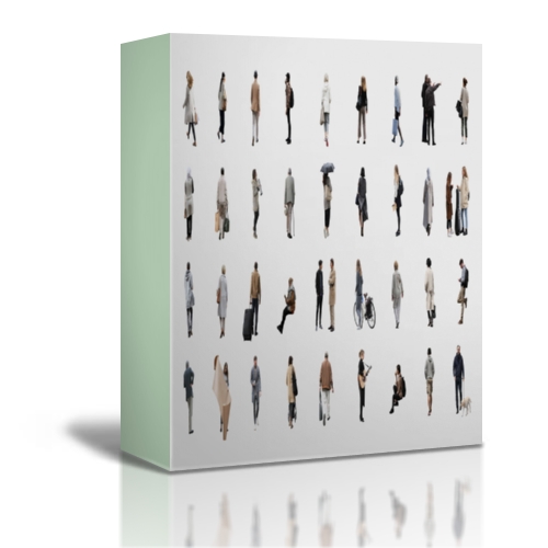 Studio Esinam - Large Collection of 2D Cutout People