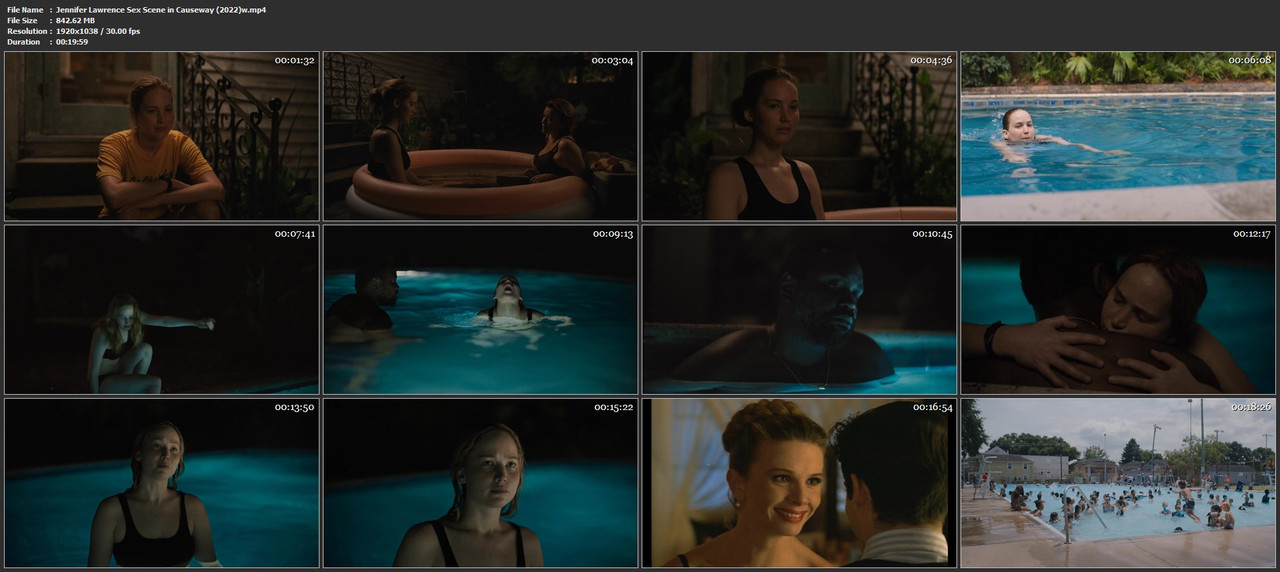 Jennifer Lawrence Sex Scene in Causeway (2022)w.mp4