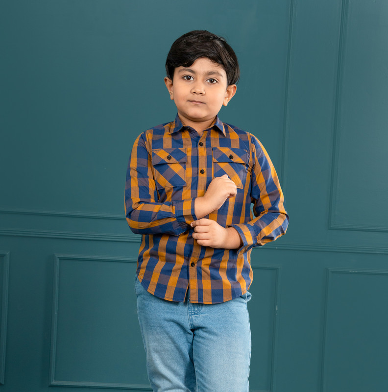 ঈদ স্পেশাল! Boys Long Sleeve Check Shirt – ঈদের দিনকে আরও স্টাইলিশ এবং আরামদায়ক করে তুলুন ছেলে বাচ্চাদের!