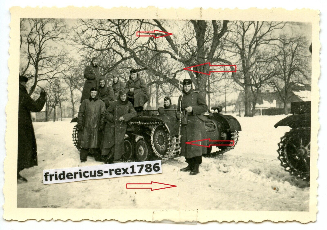 S45 Foto Panzer PzKpfw TrÜbPl Fahrschulpanzer Ausbildung mit WH 2 Pz. Abt. DR