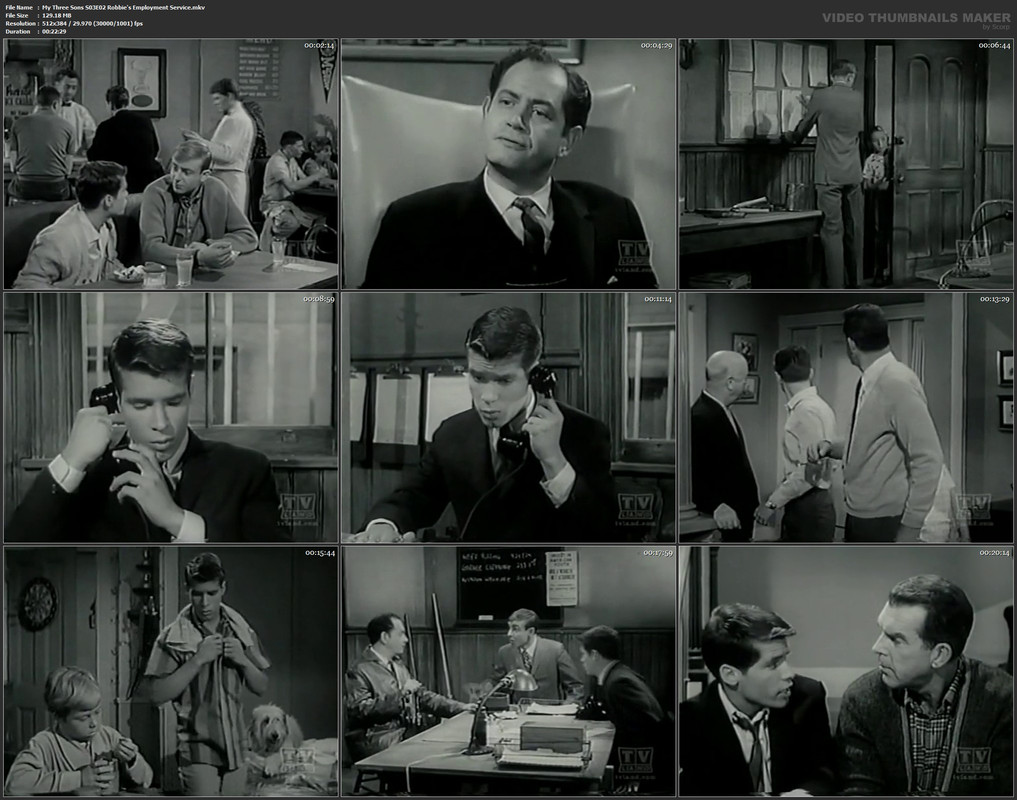 My Three Sons S03E02 Robbie's Employment Service.mkv