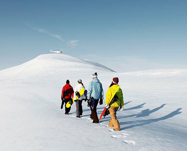 heli-skiing