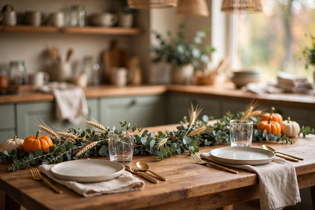 10 Low Fall Centerpieces for Small Dining Tables