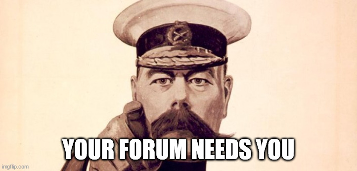 your Forum needs you