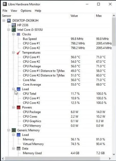 Libre Hardware Monitor 0.8.9