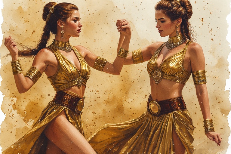 Princess-Leia-Dua-Lipa-in-Gold