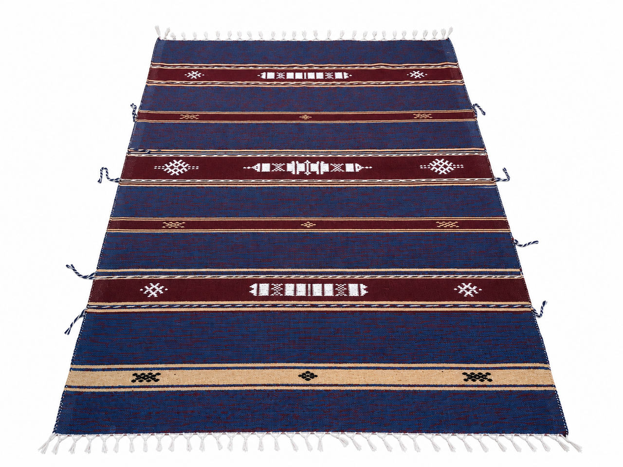 Handmade Moroccan Organic Cotton Blanket – Saharan Collection