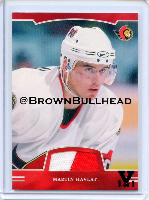 2002-03 BAP First Edition Jerseys #FE-098 [Martin Havlat] [Ottawa Senators] [~100] [swatch=white red