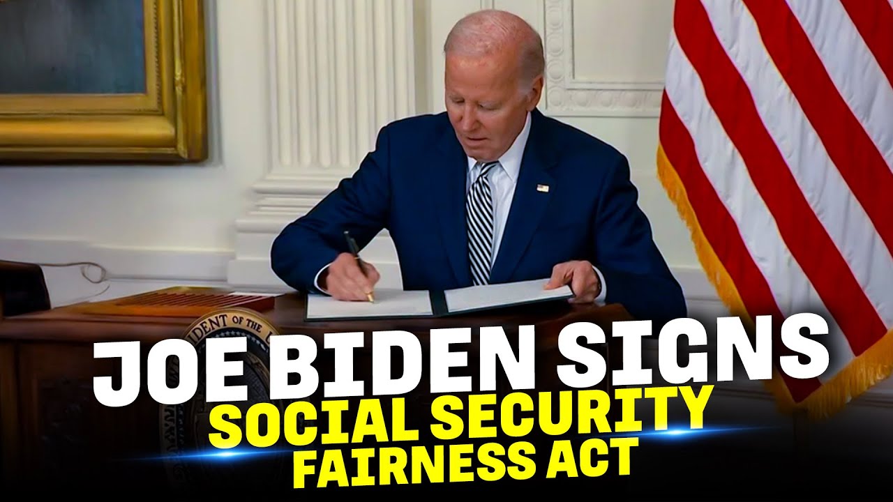 Biden Sign The Social Security Fairness Act