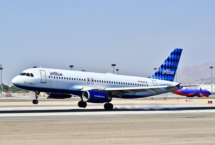 Ilustrasi maskapai JetBlue.