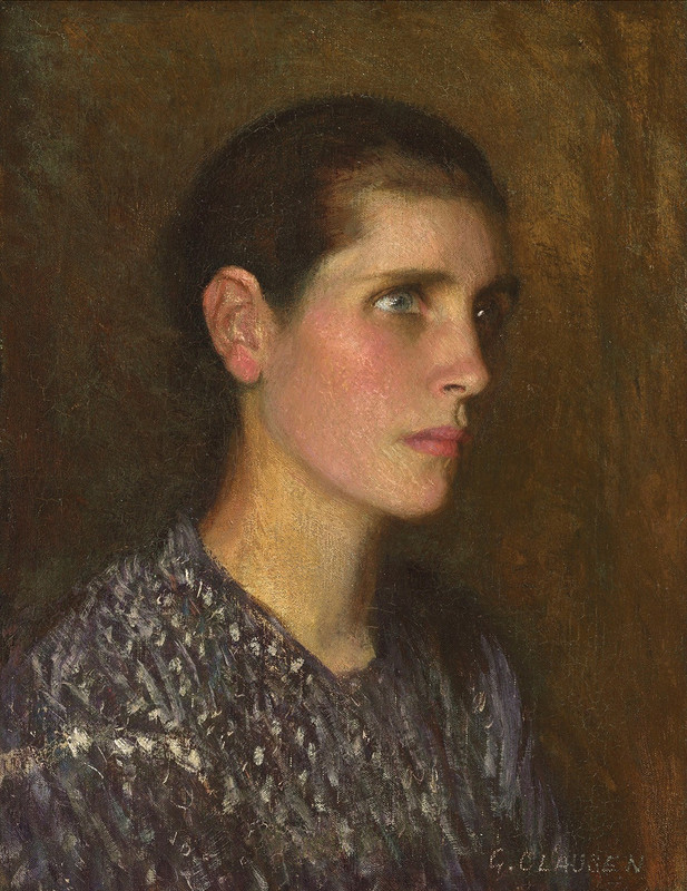 George Clausen - Study of Village Woman Mrs Wilson
