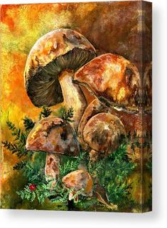Mushroom Painting on Canvas