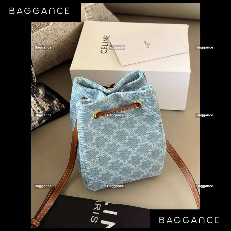 Celine Denim Bucket Bag Full Box - Size 18 cm