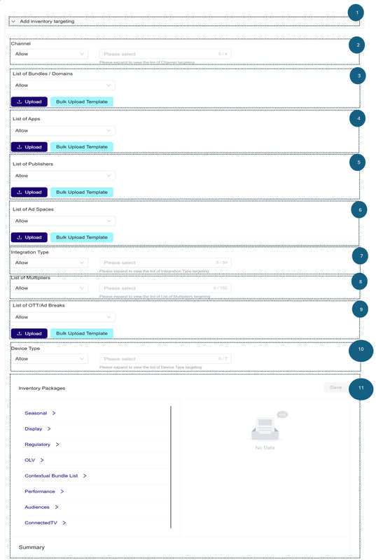 Select Allow option for Inventory Type