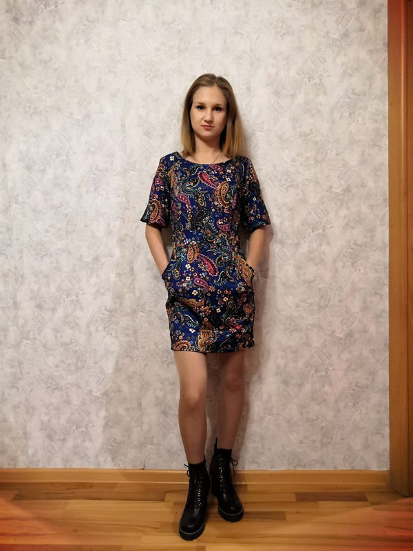 Цветное платье