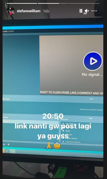 Stefan William unggah video di kanal YouTube-nya