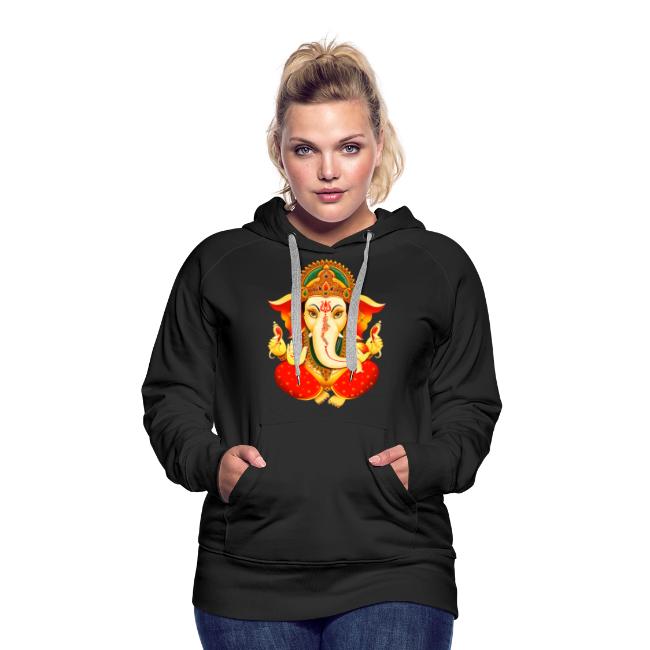 Divine Blessings: Lord Ganesha- Women's Premium Hoodie