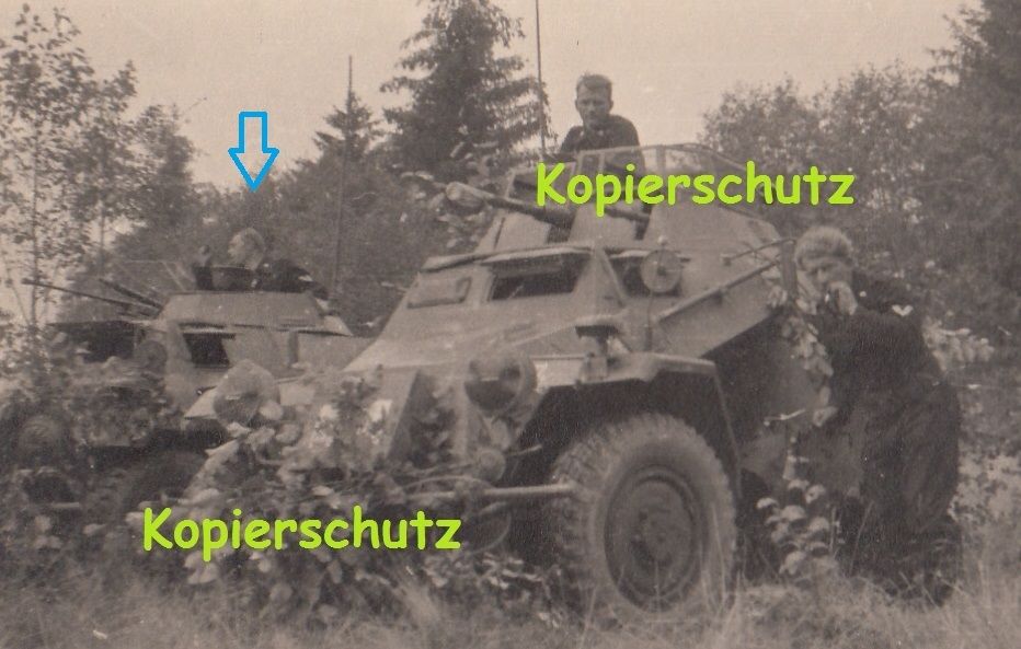 org. Foto 2. WK Wehrmacht Panzer Radpanzer Spähp