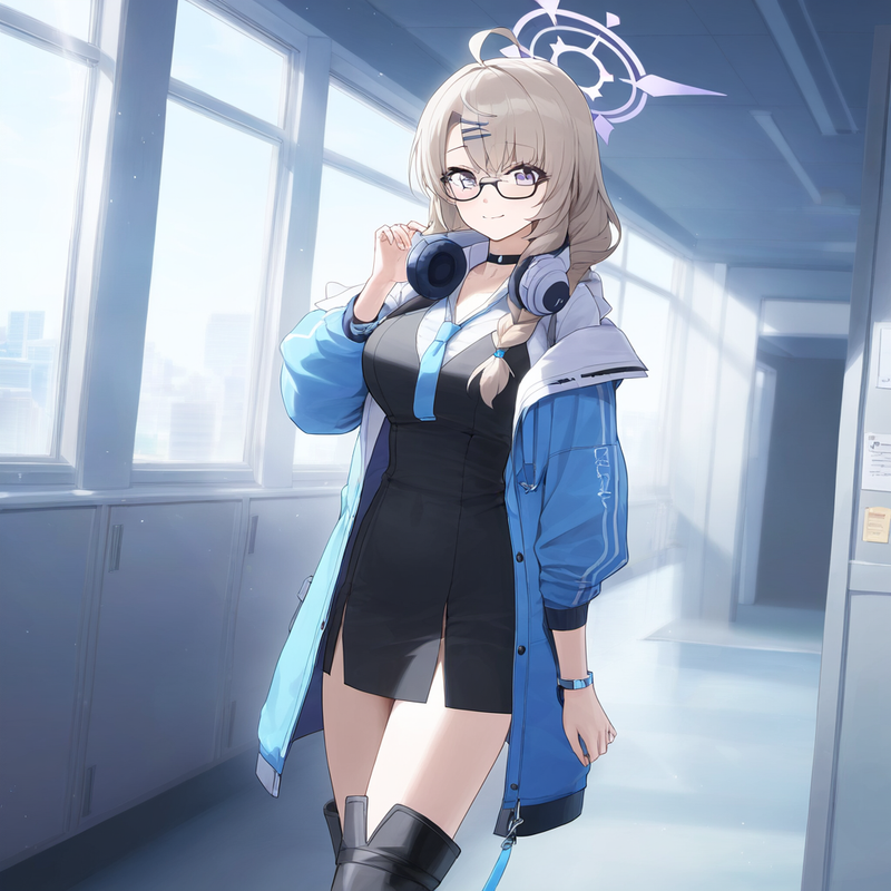 1girl, kotama (blue archive), blue archive, official art, aged up, milf, healthy s-533267556