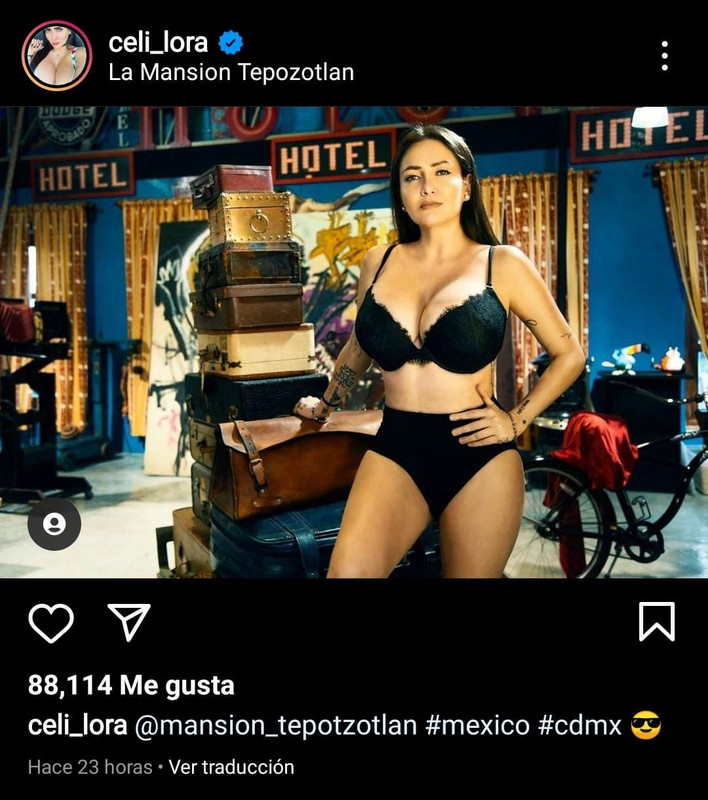 Celia Lora modela escotado bikini desde Tepotzotlán