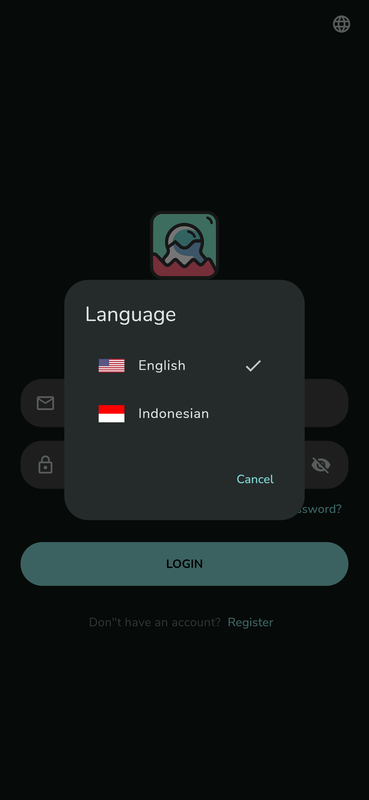 Localization Dialog (Dark)