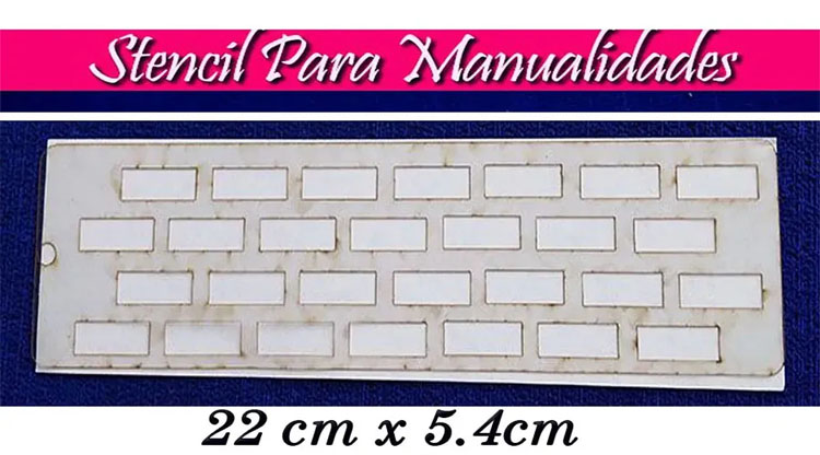Stencil ladrillos pared para manualidades plantilla de arabescos