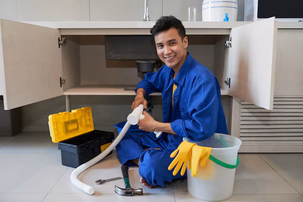 Professional plumbing repair work
