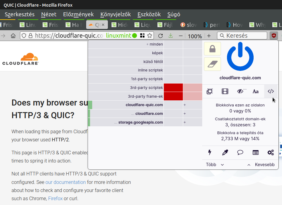 Does my browser support HTTP_3 and QUIC (Firefox 96.0.1)