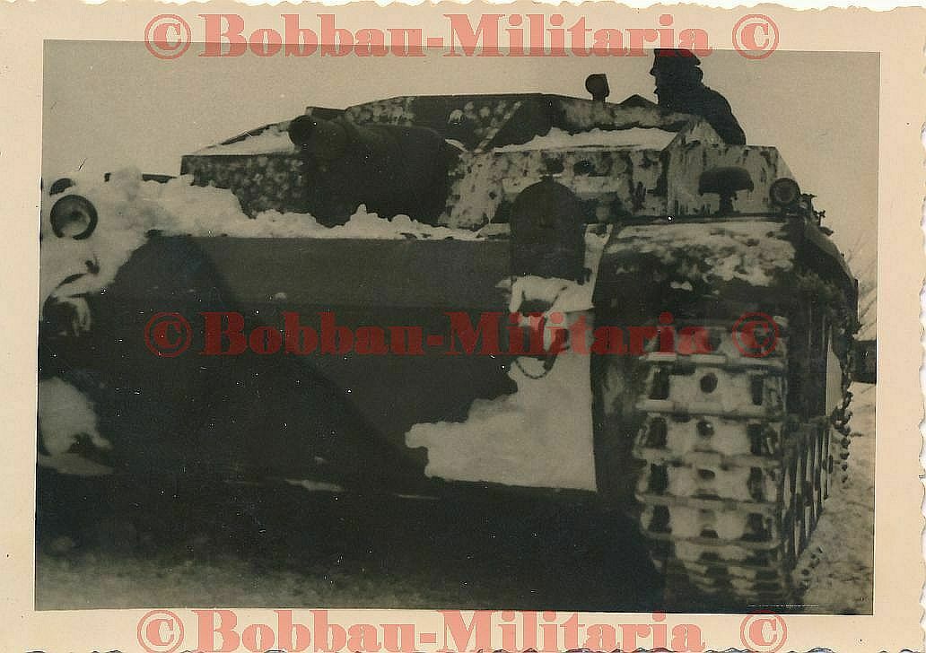 Russland Pz.Jg.Abt.156 Sturmgeschütz STUG III weiße Winter-Tarnu