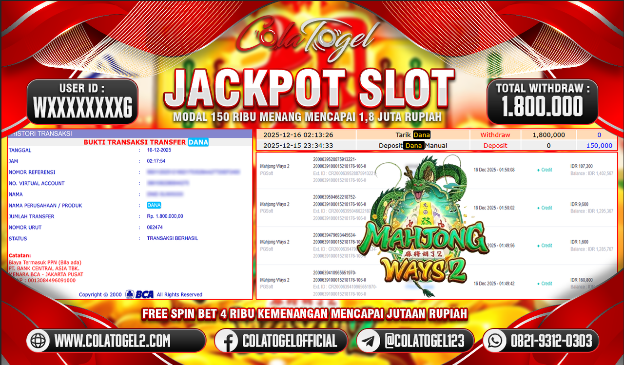 JACKPOT SLOT GACOR!!