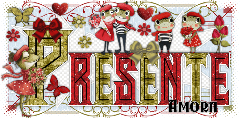 Presente Frogs in Love amora