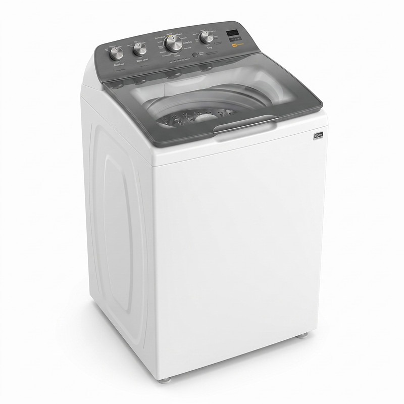 Lavadora Whirlpool de 20kg carga superior con panel digital y tapa de vidrio templado