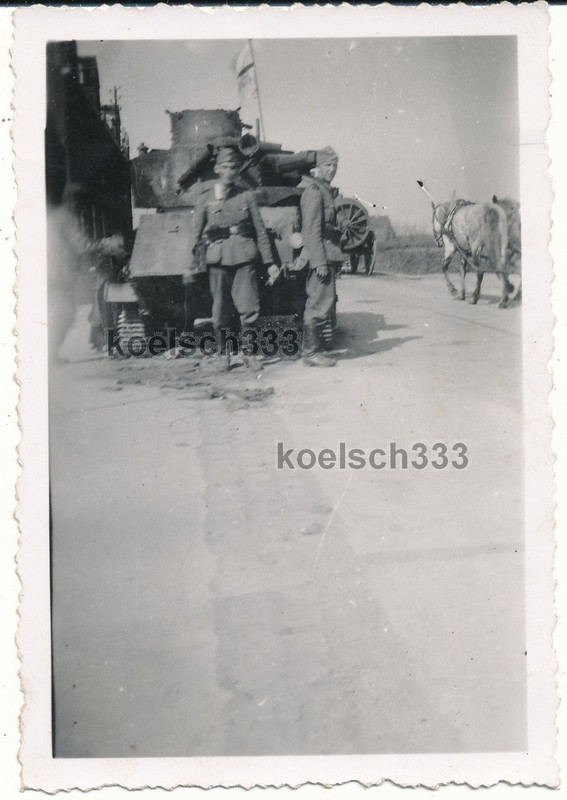 Frankreich Dünkirchen Front 1940 Vickers Light T