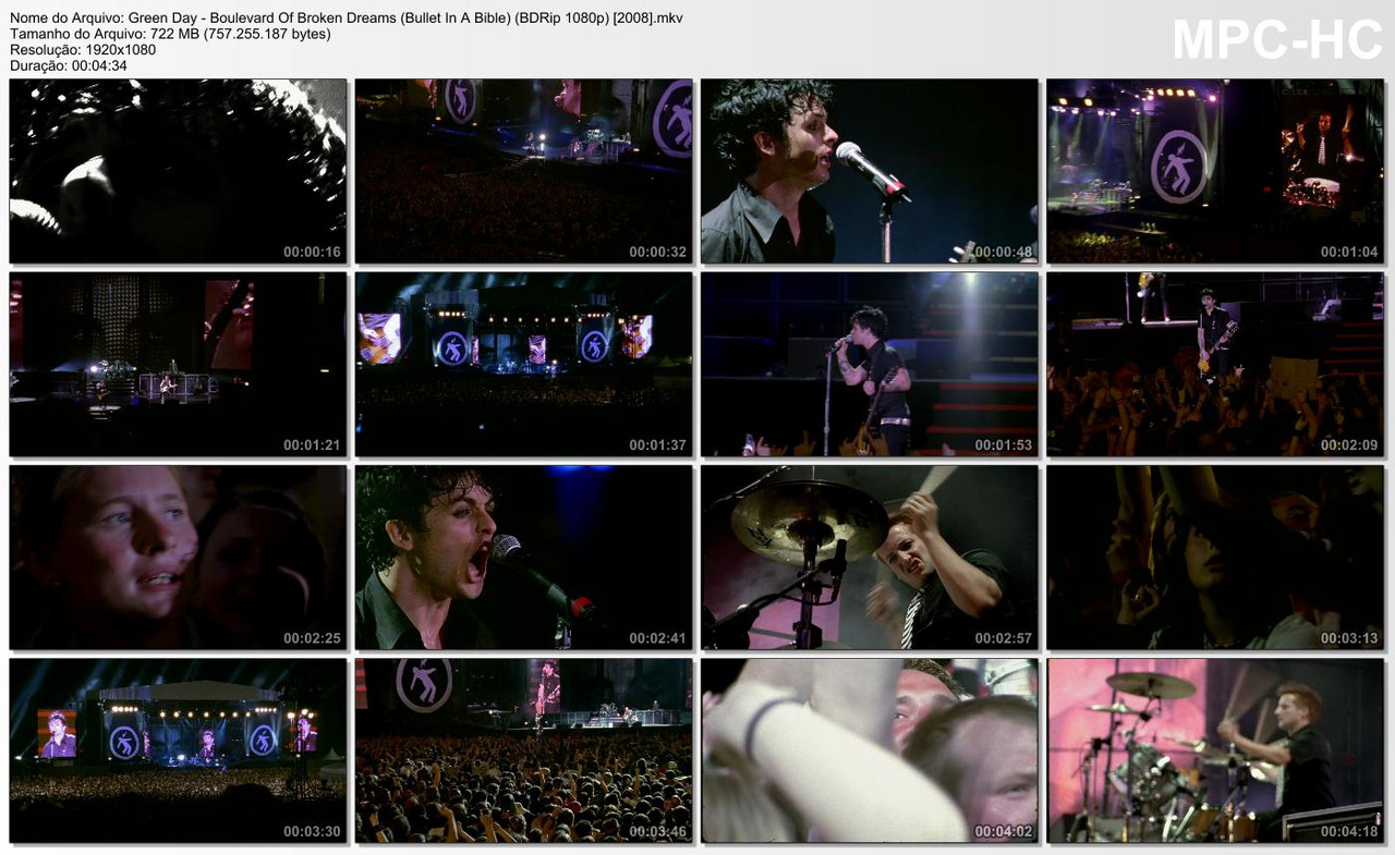 Green Day - Boulevard Of Broken Dreams (Bullet In A Bible) (BDRip 1080p) [2008]