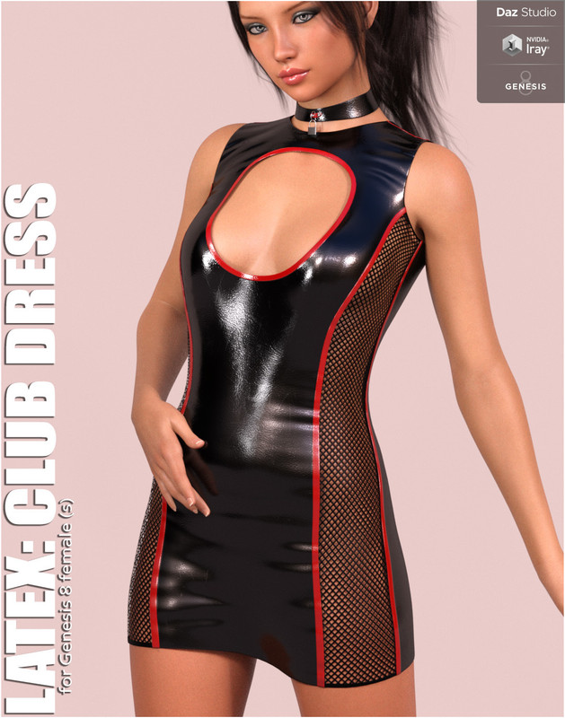 white christmas dresses Sexy Black Leather Dress Women's Black Latex Mini Dress main image 1