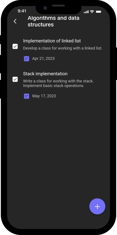 tasks